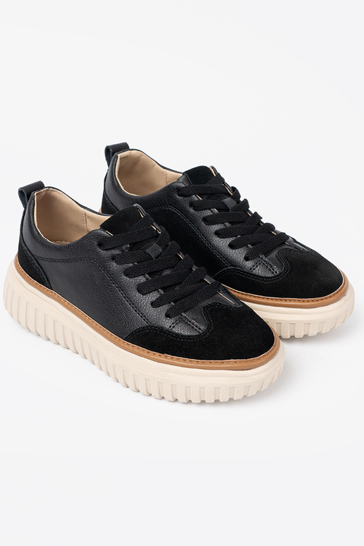 msuud Pealiste kingad nahk na beežj platformie Sergio Leone