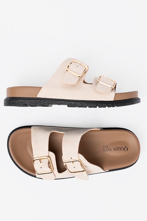 Plätud eredaltbeež z zamszosisseym sisseykończeniem