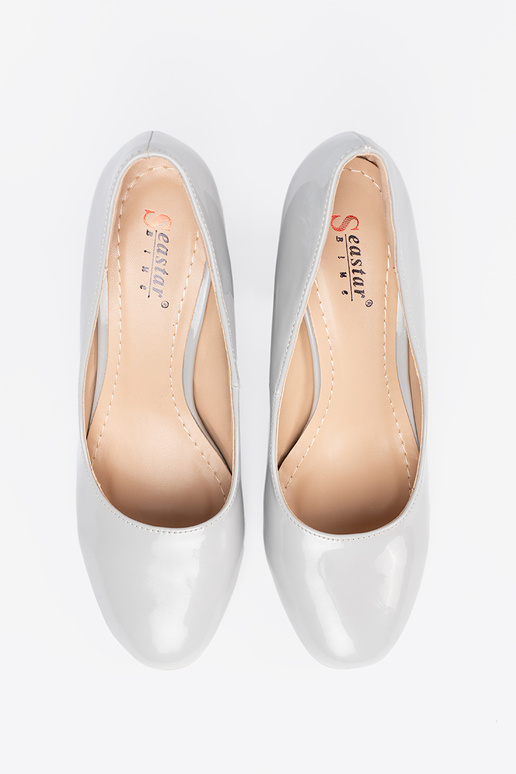 Halli värvi Kõrge kontsaga lakk-kingad