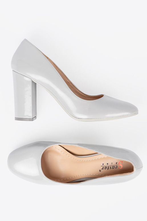 Halli värvi Kõrge kontsaga lakk-kingad