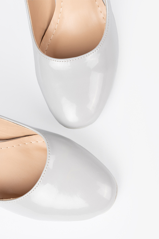 Halli värvi Kõrge kontsaga lakk-kingad