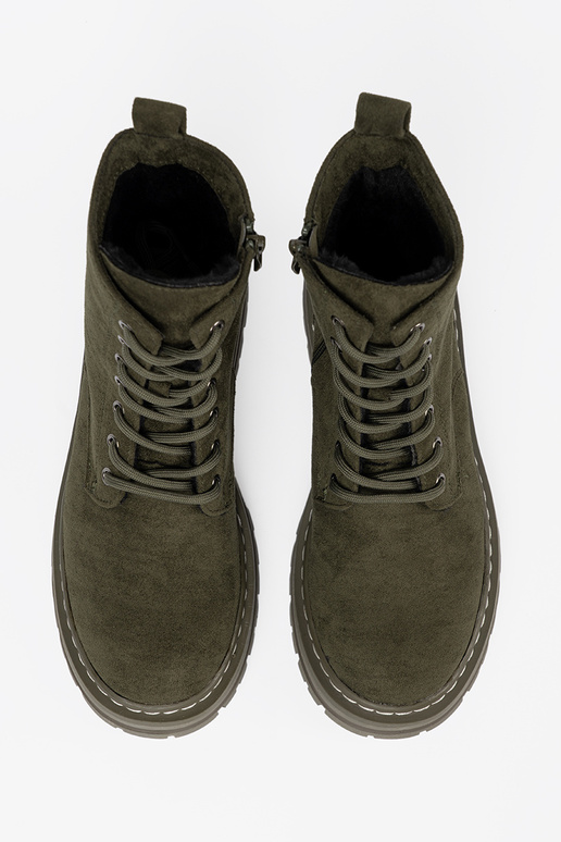 khakivärvi naiste omad Saapad z zamszosisseym sisseykończeniem Sergio Leone