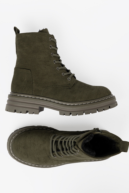 khakivärvi naiste omad Saapad z zamszosisseym sisseykończeniem Sergio Leone