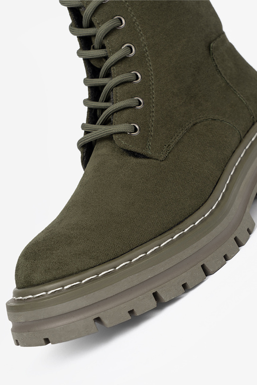 khakivärvi naiste omad Saapad z zamszosisseym sisseykończeniem Sergio Leone