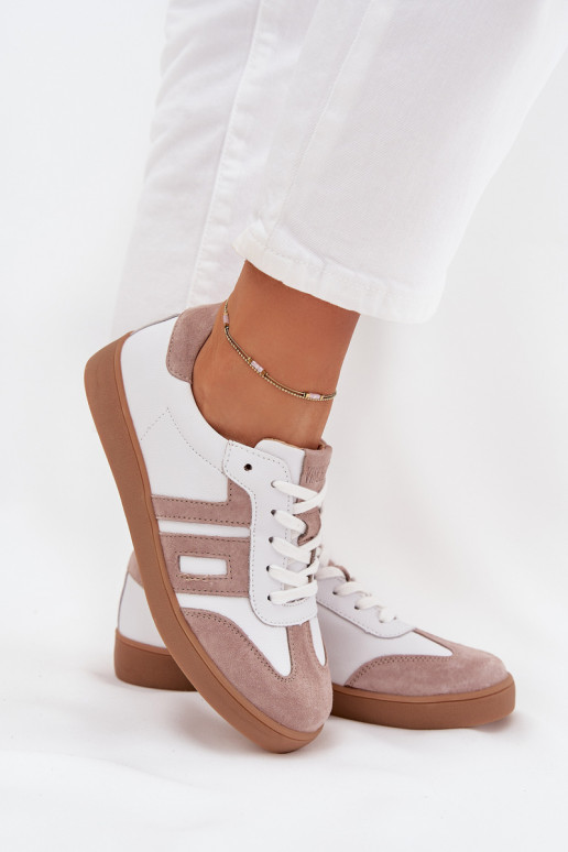 Pealhk Sneakers tüüpi jalanõud Pealiste omad Vinceza 79557 Valget-beeži värvi