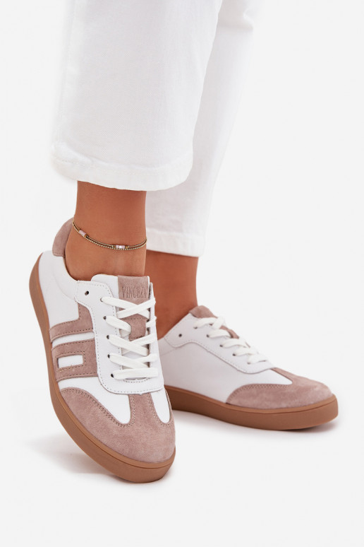 Pealhk Sneakers tüüpi jalanõud Pealiste omad Vinceza 79557 Valget-beeži värvi