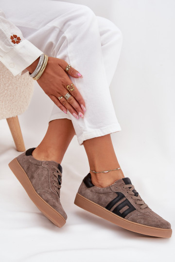 seemisnakhsed Sneakers tüüpi jalanõud Pealiste omad Vinceza 79557 beeži värvi