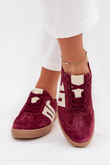 Suedes naiste spordistiilis kingad „Vinceza 79557" bordo värvi 2