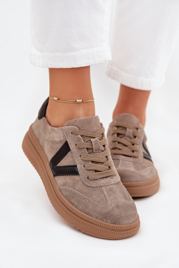 seemisnakhsed Sneakers tüüpi jalanõud Pealiste omad platvormiga Vinceza 79562 beeži värvi