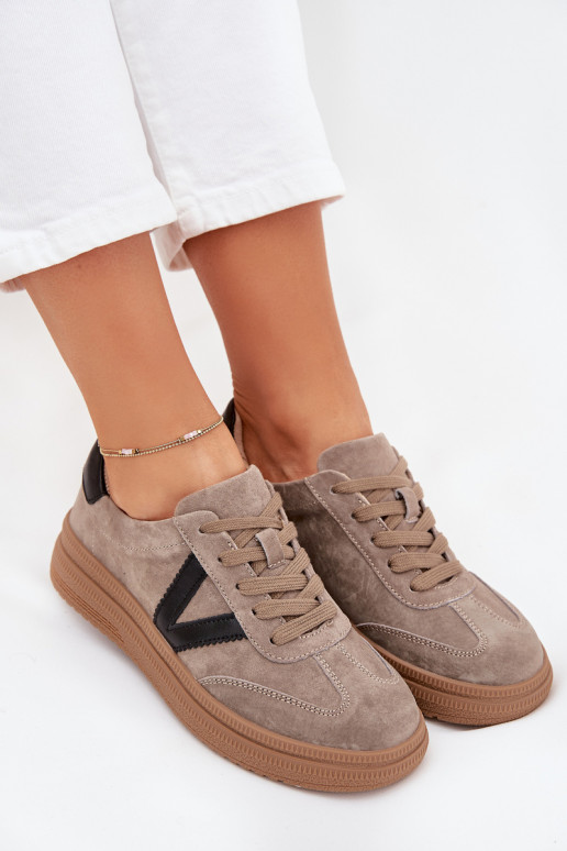 seemisnakhsed Sneakers tüüpi jalanõud Pealiste omad platvormiga Vinceza 79562 beeži värvi seemisnakhsed Sneakers tüüpi jalanõud Pealiste omad platvormiga Vinceza 79562 beeži värvi