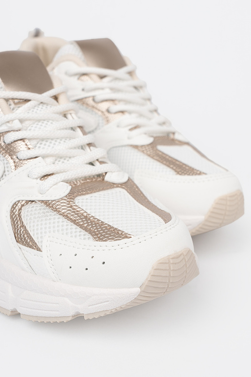 valget värvi Pealiste kingad z beež-kuldnemi sissestasissekami