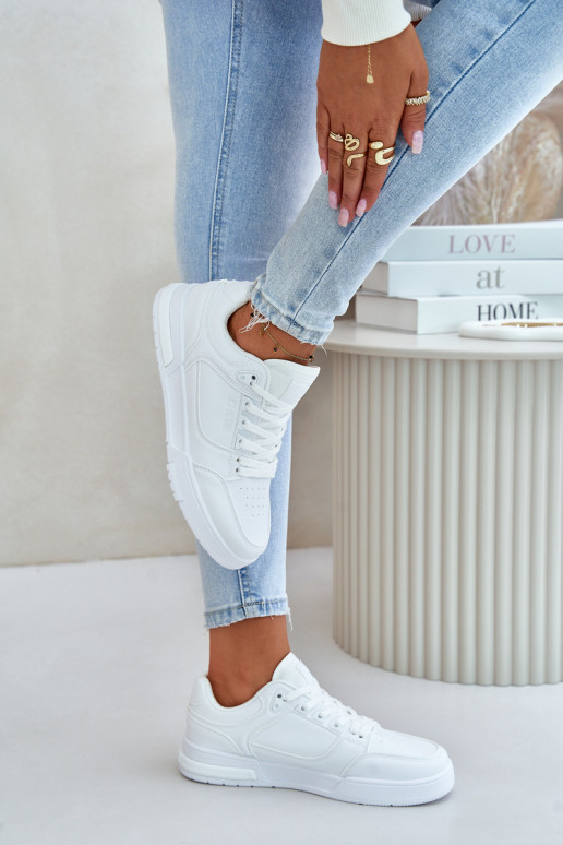 Sneakers tüüpi jalanõud Pealiste omad Big Star OO274A549 Hi-Poly System valget värvi