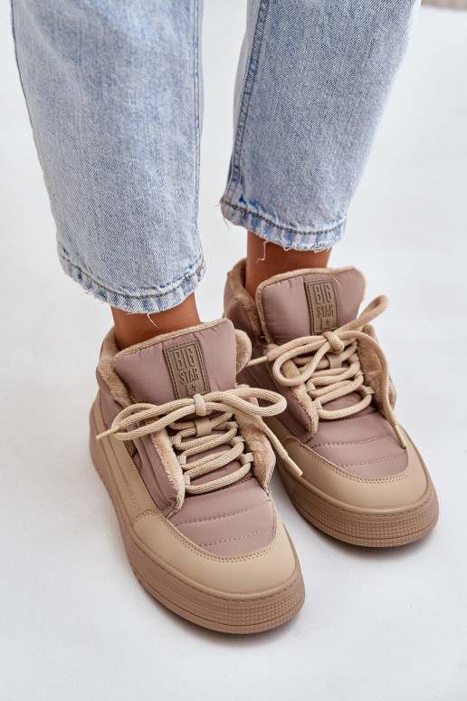 nööpidega lumesaapad Pealiste omad Big Star OO274A532 beeži värvi nööpidega lumesaapad Pealiste omad Big Star OO274A532 beeži värvi