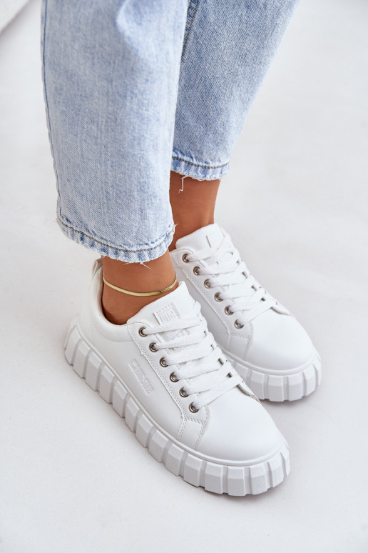 voodriga Sneakers tüüpi jalanõud Pealiste omad Big Star MM274616 valget värvi voodriga Sneakers tüüpi jalanõud Pealiste omad Big Star MM274616 valget värvi