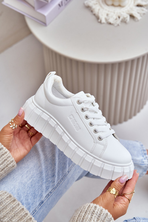 voodriga Sneakers tüüpi jalanõud Pealiste omad Big Star MM274616 valget värvi voodriga Sneakers tüüpi jalanõud Pealiste omad Big Star MM274616 valget värvi
