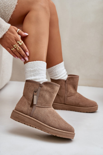 nööpidega lumesaapad Pealiste omad Big Star OO274A165 beeži värvi 2