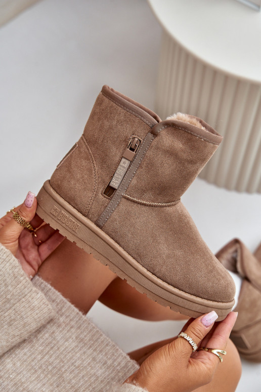 nööpidega lumesaapad Pealiste omad Big Star OO274A165 beeži värvi