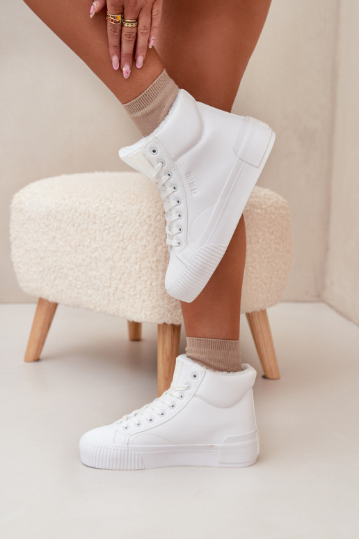 voodriga naiste saapad platvormiga Big Star OO274794 valget värvi