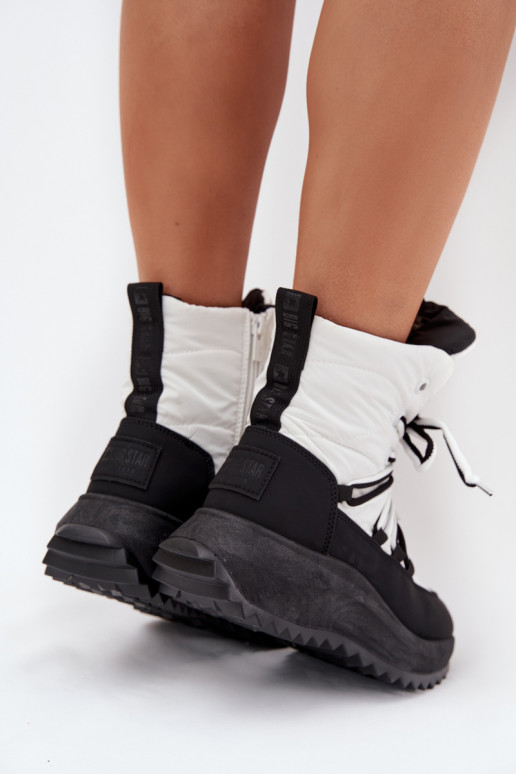 nööpidega lumesaapad Pealiste omad Lossi juurde Big Star SS274060 Valget-msuud