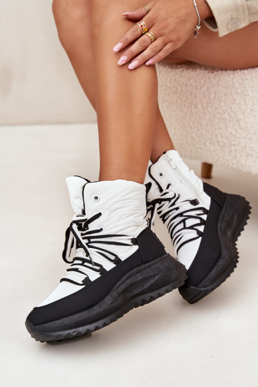 nööpidega lumesaapad Pealiste omad Lossi juurde Big Star SS274060 Valget-msuud