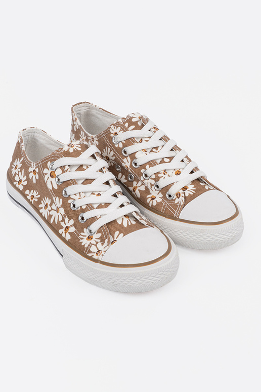 beeži värvi Pealiste saapad sisse lilled