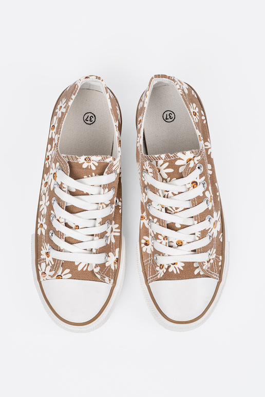 beeži värvi Pealiste saapad sisse lilled