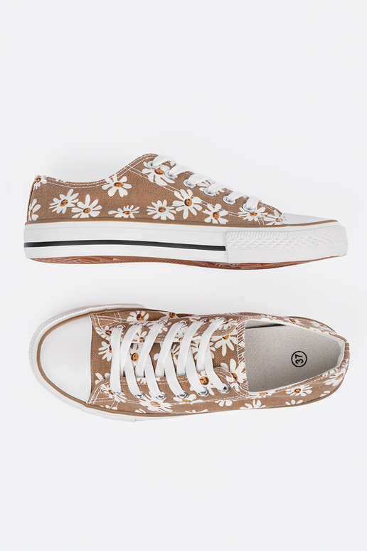 beeži värvi Pealiste saapad sisse lilled