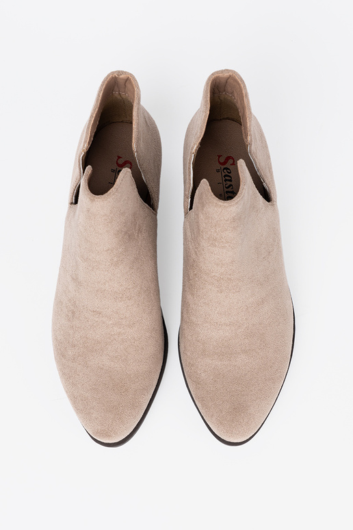 beeži värvi lumesaapad z sisseycięciami