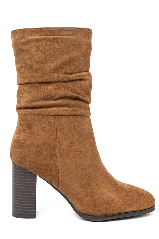 Pruunid värvi lumesaapad volangilise ülaosaga i obcasem