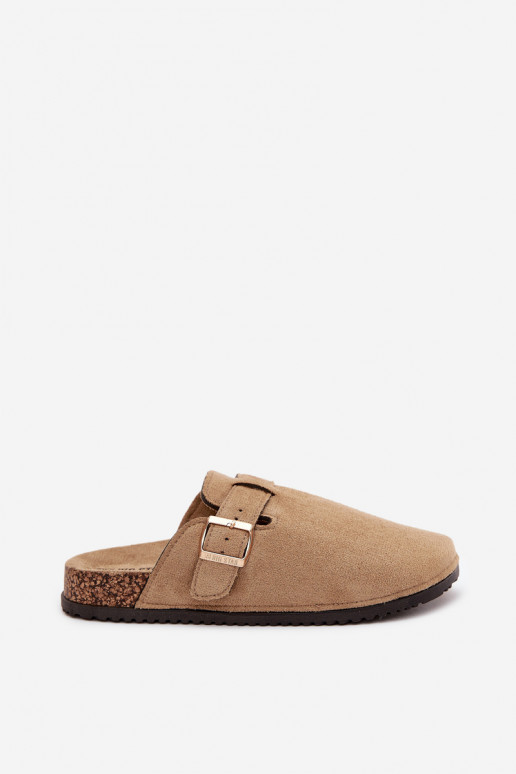 Sussid Puukingad Pealiste omad Korkosissea platvormil Kuldse pandlaga Big Star SS274738 beeži värvi