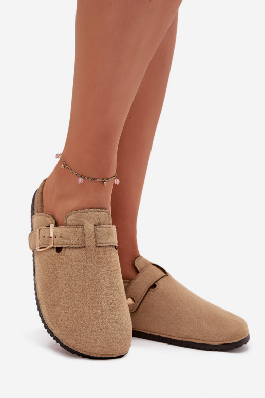 Sussid Puukingad Pealiste omad Korkosissea platvormil Kuldse pandlaga Big Star SS274738 beeži värvi