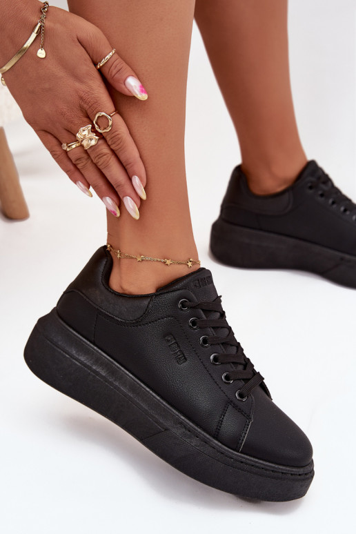 Sneakers tüüpi jalanõud Pealiste omad platvormiga Big Star SS274244 msuud