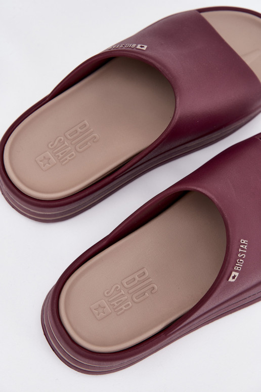 naiste plätud platvormiga Big Star SS274425 bordoo-värvi