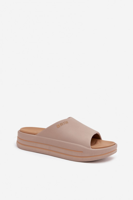 naiste plätud platvormiga Big Star SS274424 beeži värvi