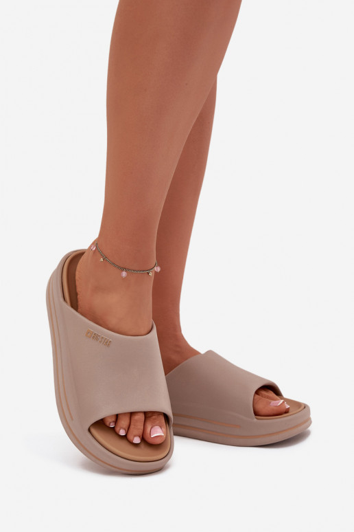 naiste plätud platvormiga Big Star SS274424 beeži värvi