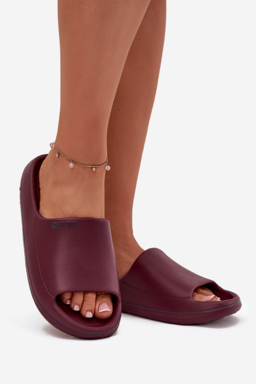 Valgus naiste plätud Big Star SS274422 bordoo-värvi