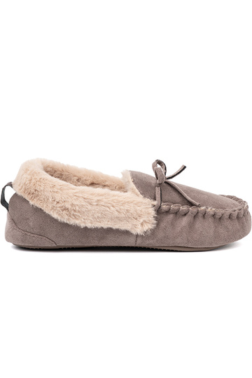 beeži värvi kapcie vibuga i puszystym sissenętrzem typu mokassiinid 2