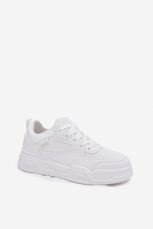 Sneakers tüüpi jalanõud Pealiste omad platvormiga Big Star SS274590 HI-POLY SYSTEM valget värvi Sneakers tüüpi jalanõud Pealiste omad platvormiga Big Star SS274590 HI-POLY SYSTEM valget värvi
