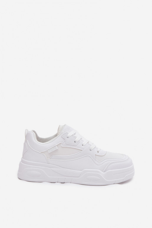 Sneakers tüüpi jalanõud Pealiste omad platvormiga Big Star SS274590 HI-POLY SYSTEM valget värvi Sneakers tüüpi jalanõud Pealiste omad platvormiga Big Star SS274590 HI-POLY SYSTEM valget värvi