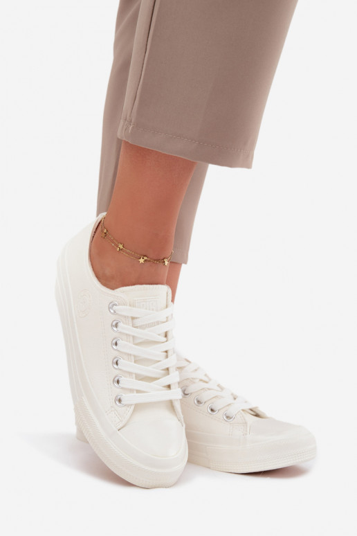 voodriga Sellel ondal naiste saapad Big Star OO274927 valget värvi