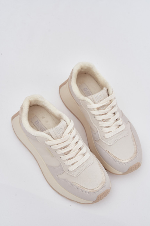 voodriga Sneakers tüüpi jalanõud Pealiste omad platvormiga Big Star SS274008 HI-POLY SYSTEM Elevandiluu värvi voodriga Sneakers tüüpi jalanõud Pealiste omad platvormiga Big Star SS274008 HI-POLY SYSTEM Elevandiluu värvi