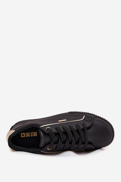 Pealiste omad Sneakers tüüpi jalanõud eko-nahast Big Star SS274025 Must-Kuldset värvi Pealiste omad Sneakers tüüpi jalanõud eko-nahast Big Star SS274025 Must-Kuldset värvi