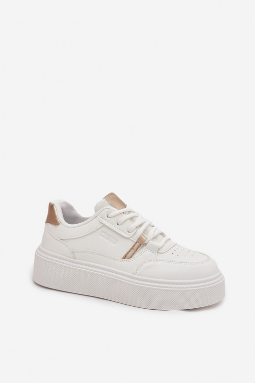 Pealiste omad Sneakers tüüpi jalanõud platvormiga Big Star SS274359 valget värvi