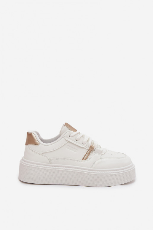 Pealiste omad Sneakers tüüpi jalanõud platvormiga Big Star SS274359 valget värvi