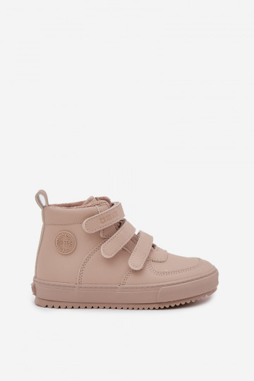 Soojad laste kreemja värvi sneakers stiilis saapad kleepuvate kinnitustega Big Star SS374072 2