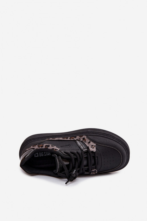 Pealiste omad Sneakers tüüpi jalanõud platvormiga Big Star SS274358 leopardimustriga msuud Pealiste omad Sneakers tüüpi jalanõud platvormiga Big Star SS274358 leopardimustriga msuud