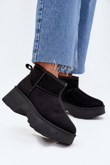 nööpidega lumesaapad Pealiste madalad Slip-on voodriga karusnahaga msuud Sellel onvelle 2