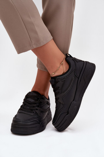 Naistel mustad Sneakers mudel kingad platvormiga Big Star SS274589 HI-POLY SYSTEM