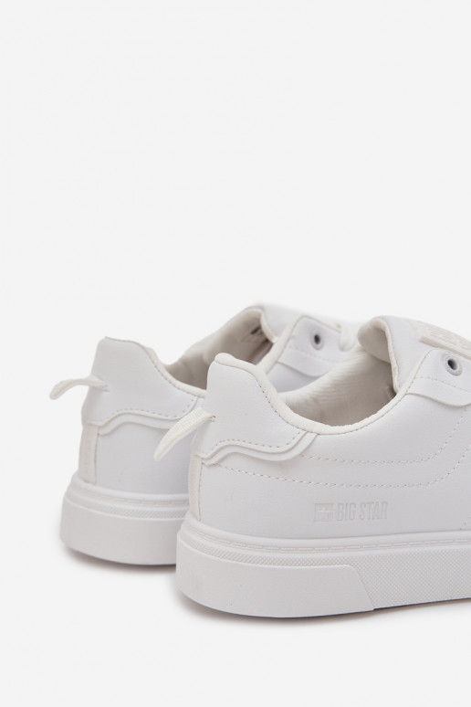 vabaaja jalanõud Sneakers tüüpi jalanõud meeste omad eko-nahast Big Star OO174118 valget värvi