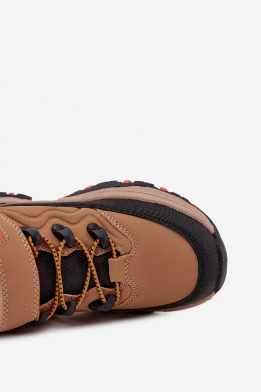 jalanõud nööpidega lumesaapad Laste jalanõud krõpsudega kinnitatav Big Star SS374012 pruunid värvi